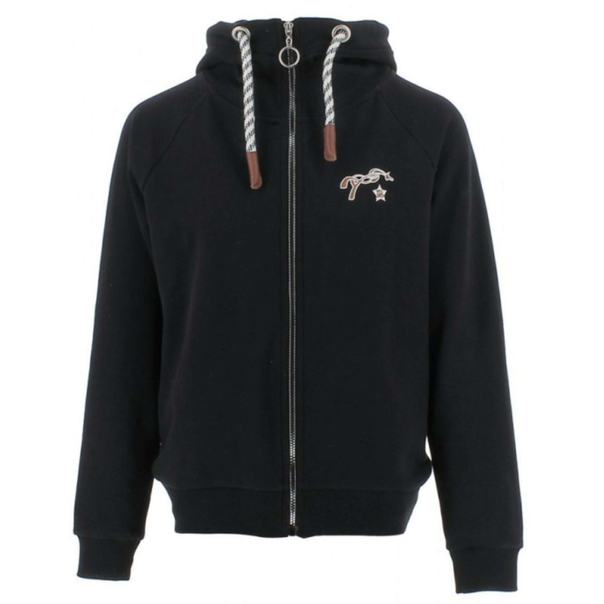 Pénélope Zip-Hoodie Comete Black