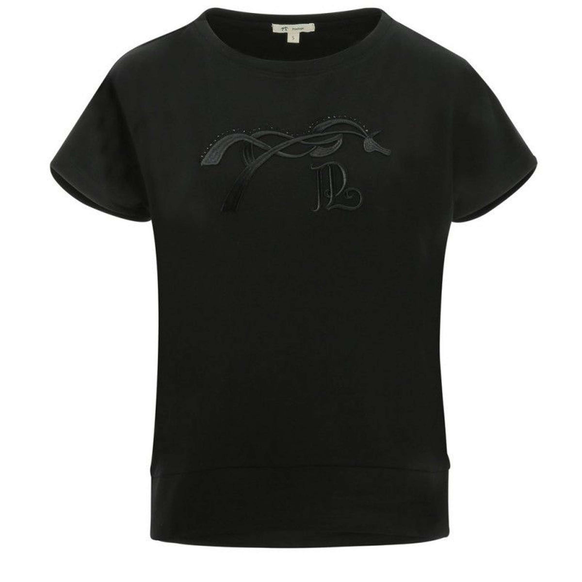 Pénélope T-Shirt Poppy Rhinestones Black