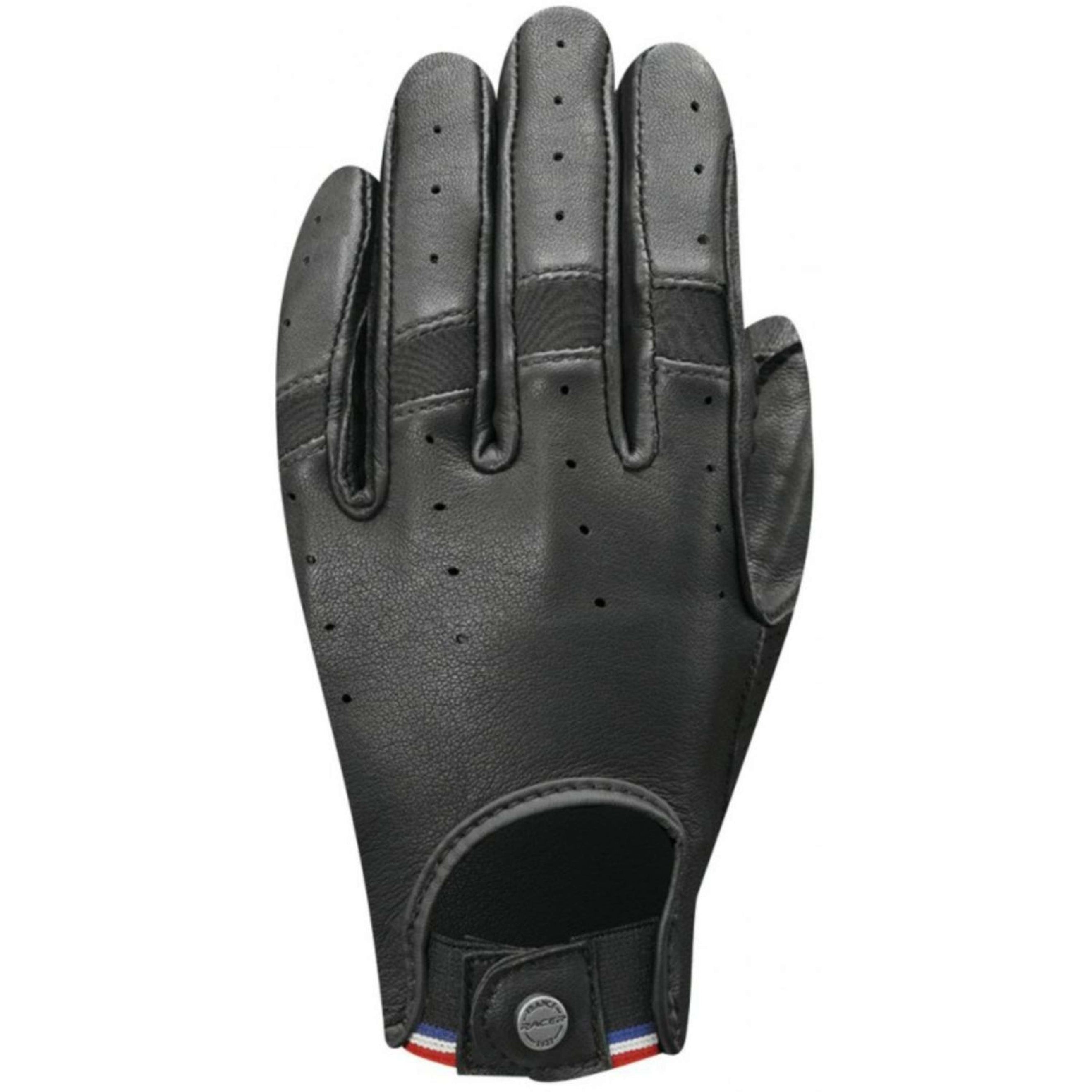 Racer Riding Gloves Tradition Leather Black