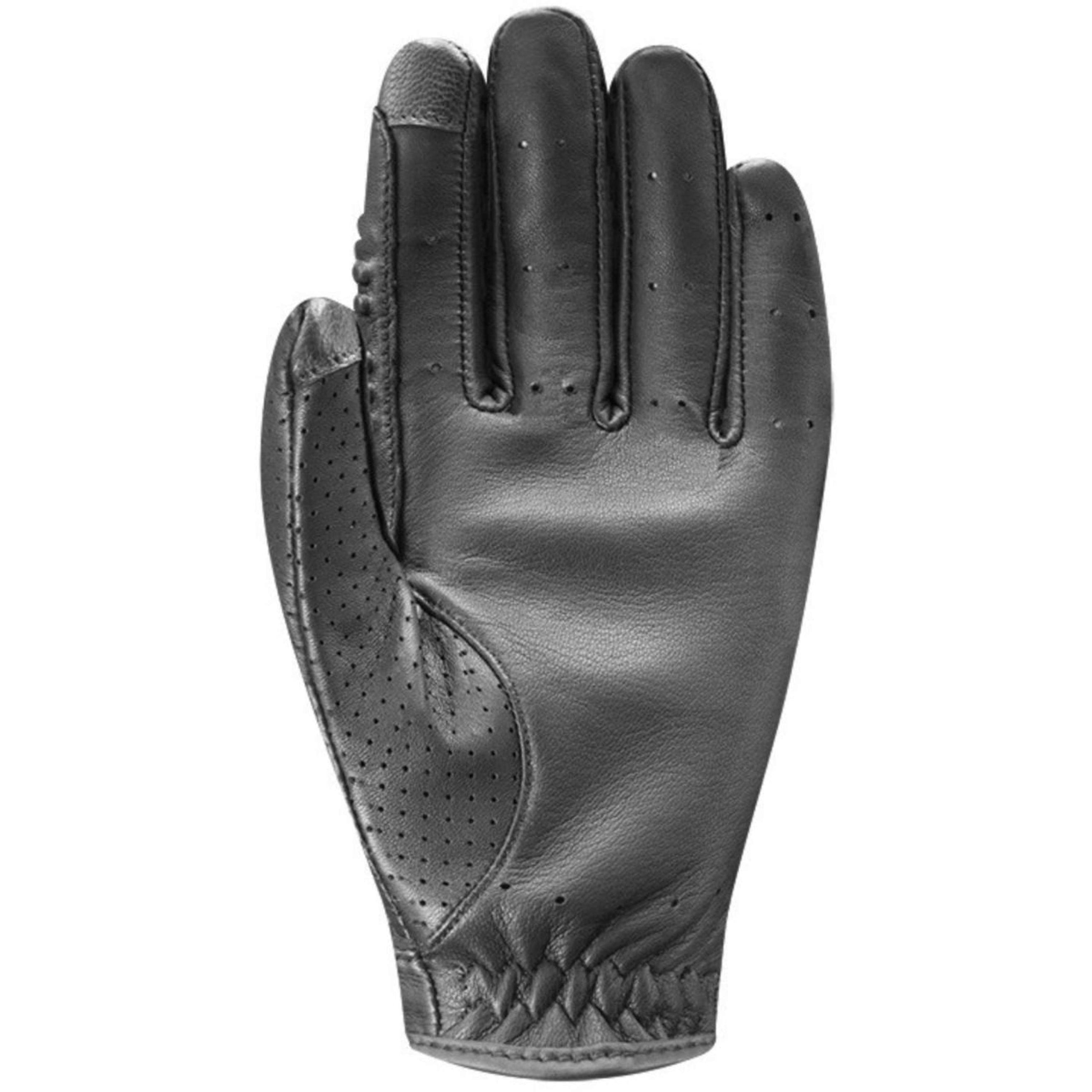 Racer Riding Gloves Tradition Leather Black