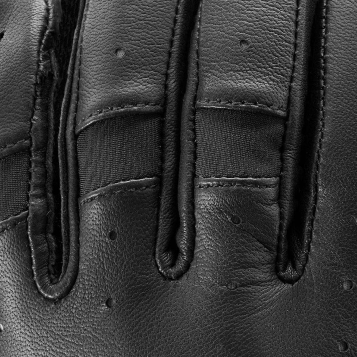 Racer Riding Gloves Tradition Leather Black