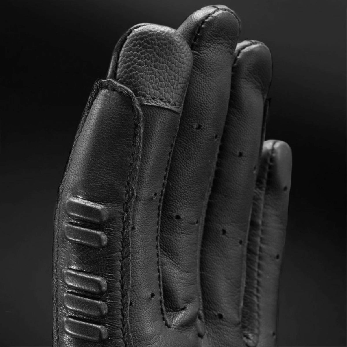 Racer Riding Gloves Tradition Leather Black