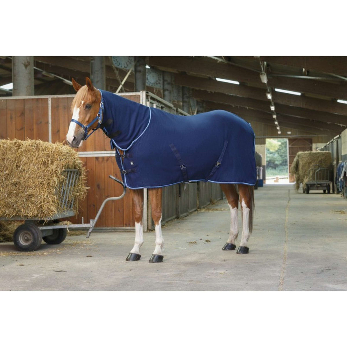 Riding World Fleece Rug Combo Navy/Blue