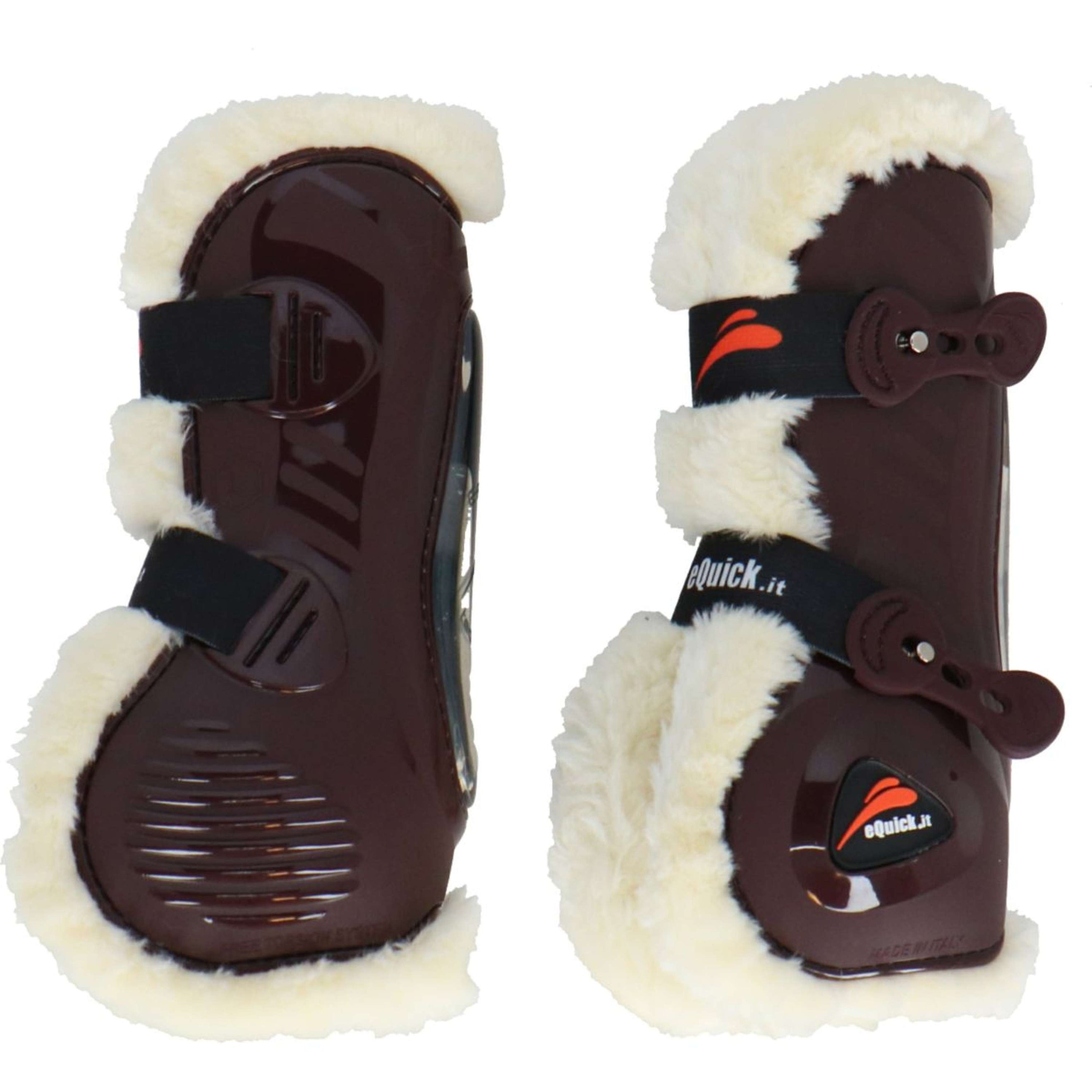 eQuick Tendon Boots eShock Front Legend Fluffy Brown