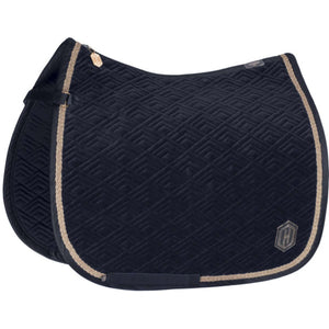 Eskadron Saddlepad Heritage Velvet Dressage Navy