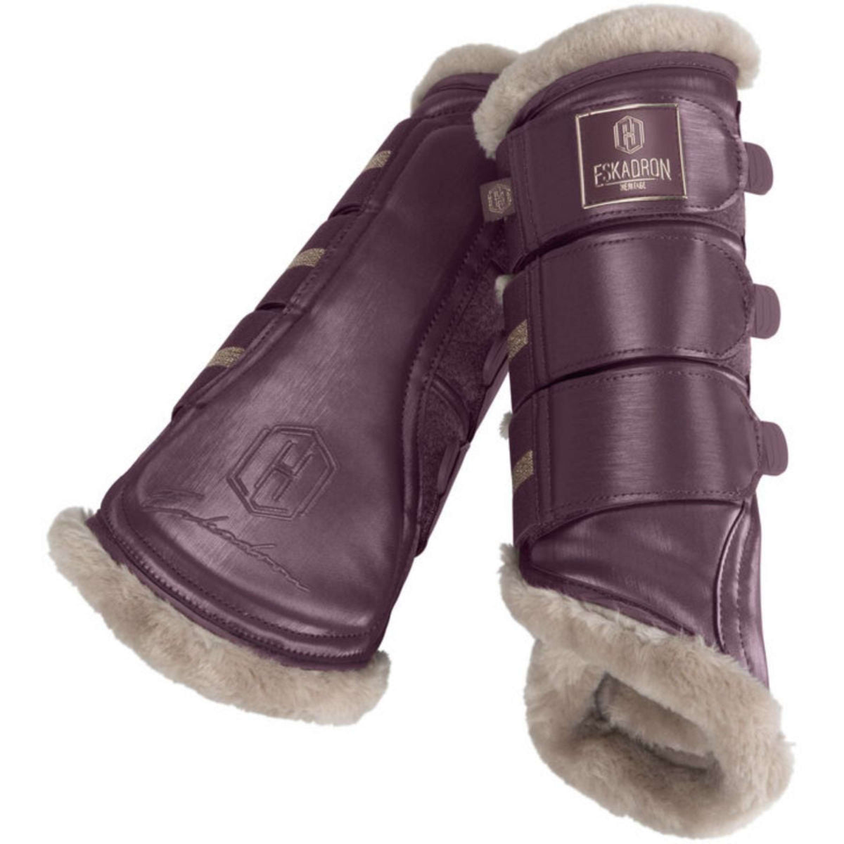 Eskadron Dressage Boots Heritage Glamslate FauxFur Cassis