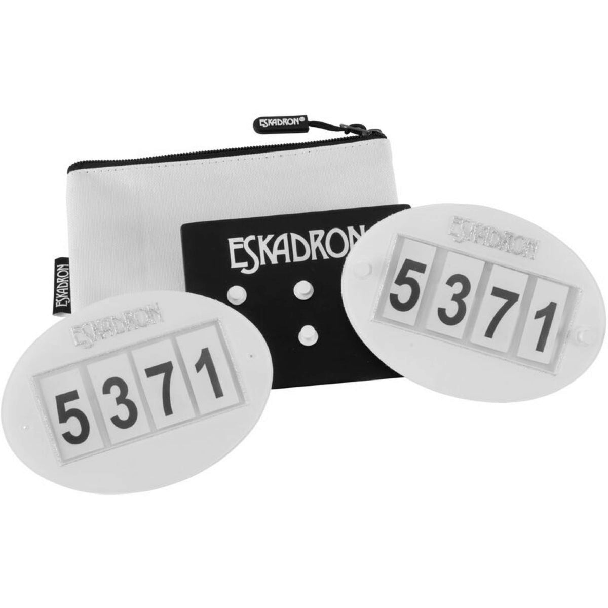 Eskadron Start numbers Quick-Pin 4 White