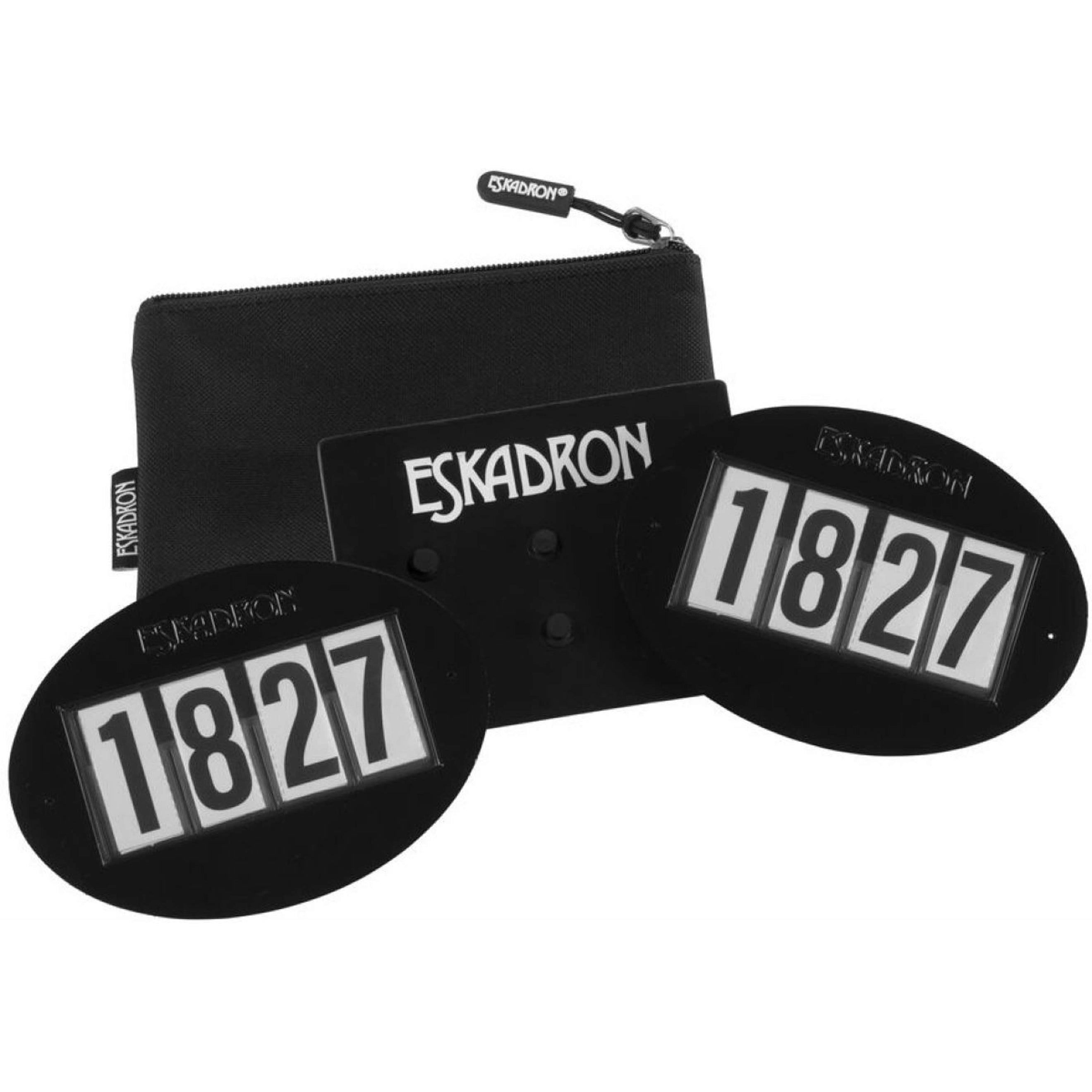 Eskadron Start numbers Quick-Pin 4 Black