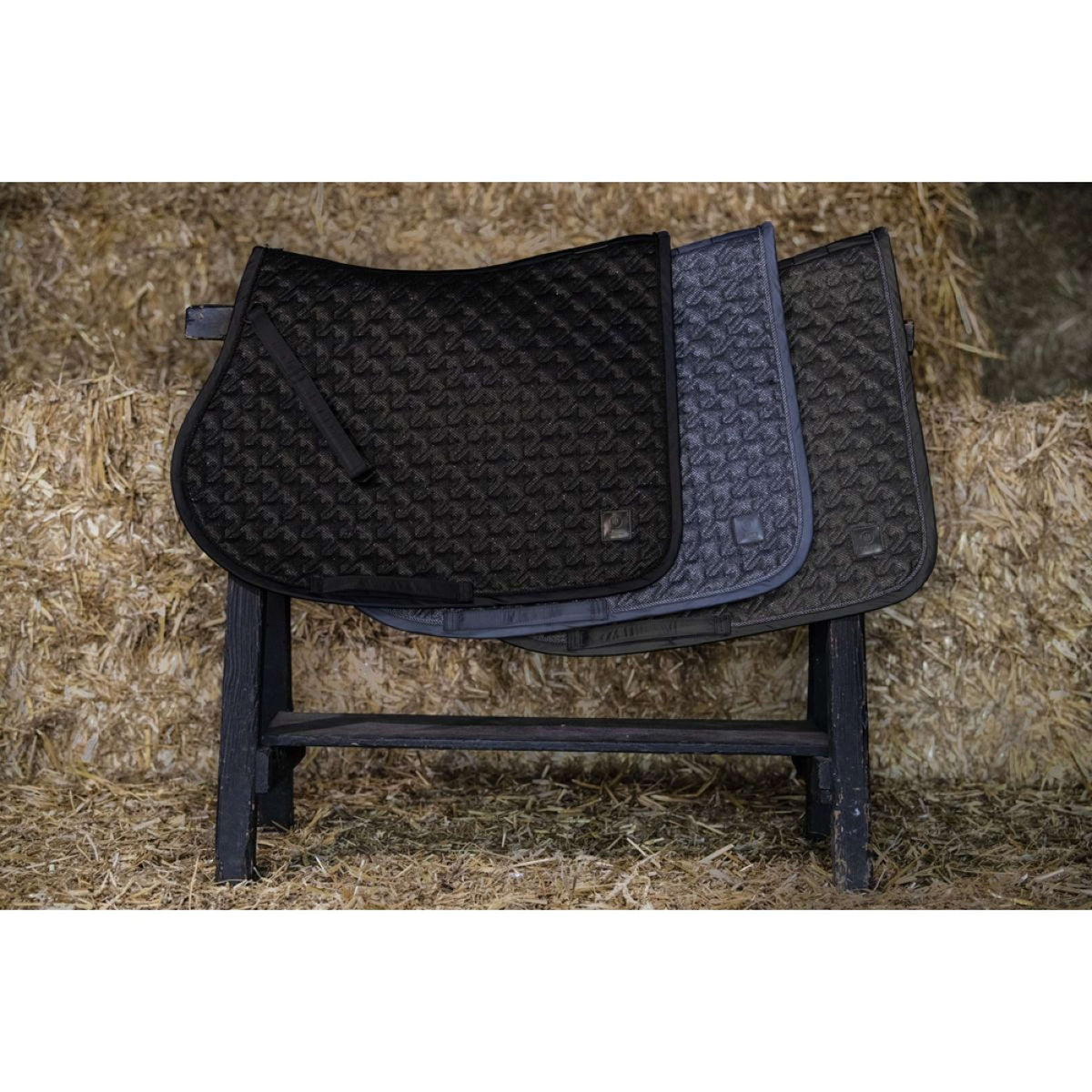 Eskadron Saddlepad Glitter Mesh Dressage Dark Olive