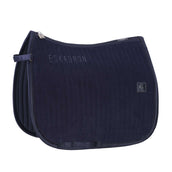 Eskadron Saddlepad Classic Sports Cord Emblem Dressage Navy