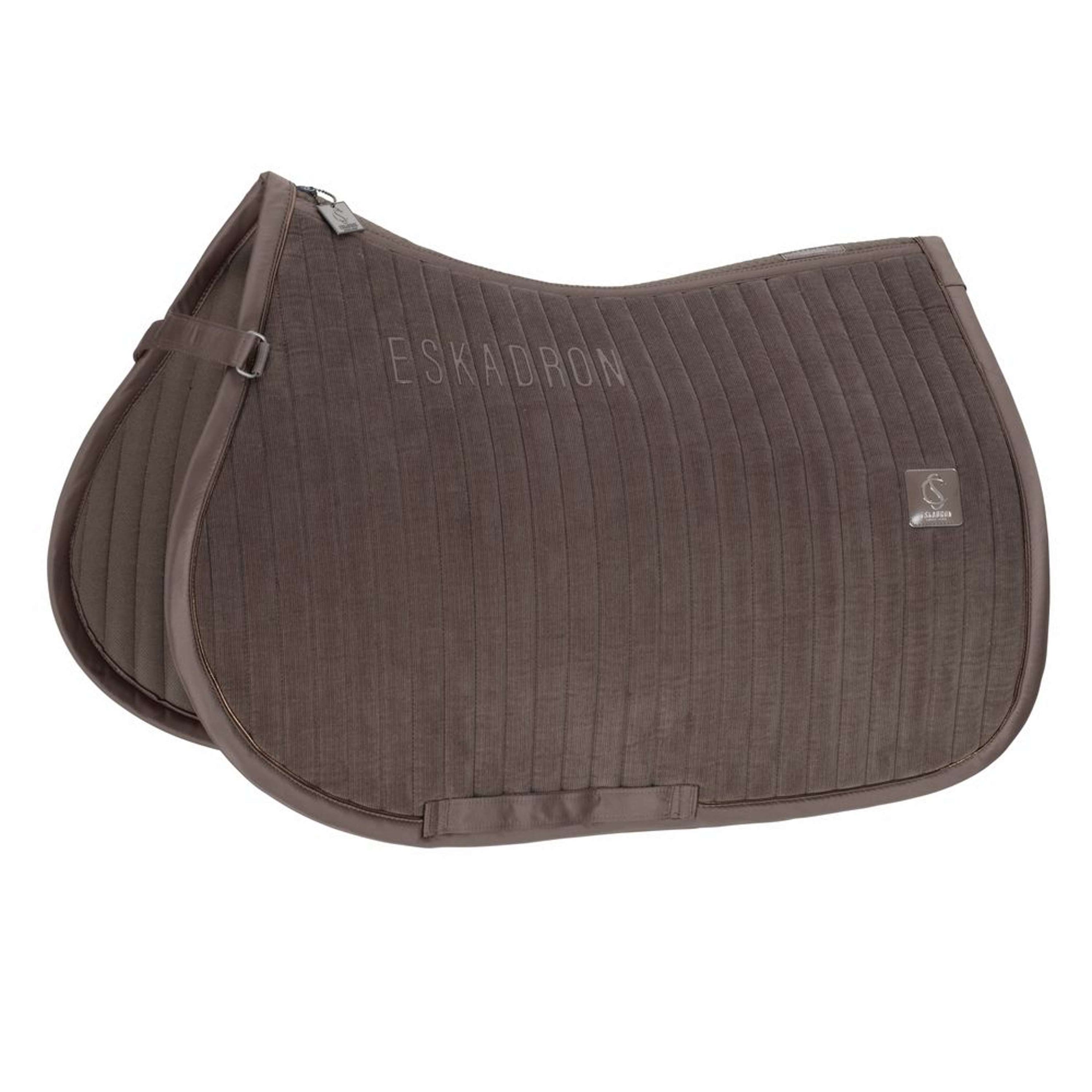 Eskadron Saddlepad Classic Sports Cord Emblem General Purpose Smoke Taupe