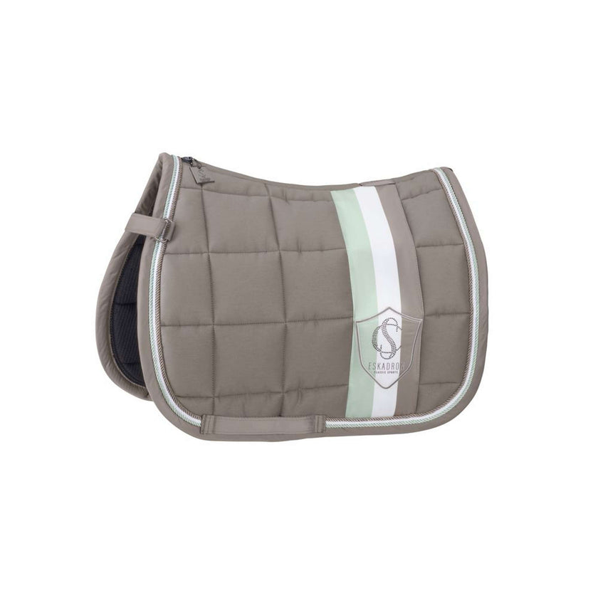 Eskadron Saddlepad Classic Sports Big Square Cotton Shetty Velvet Taupe