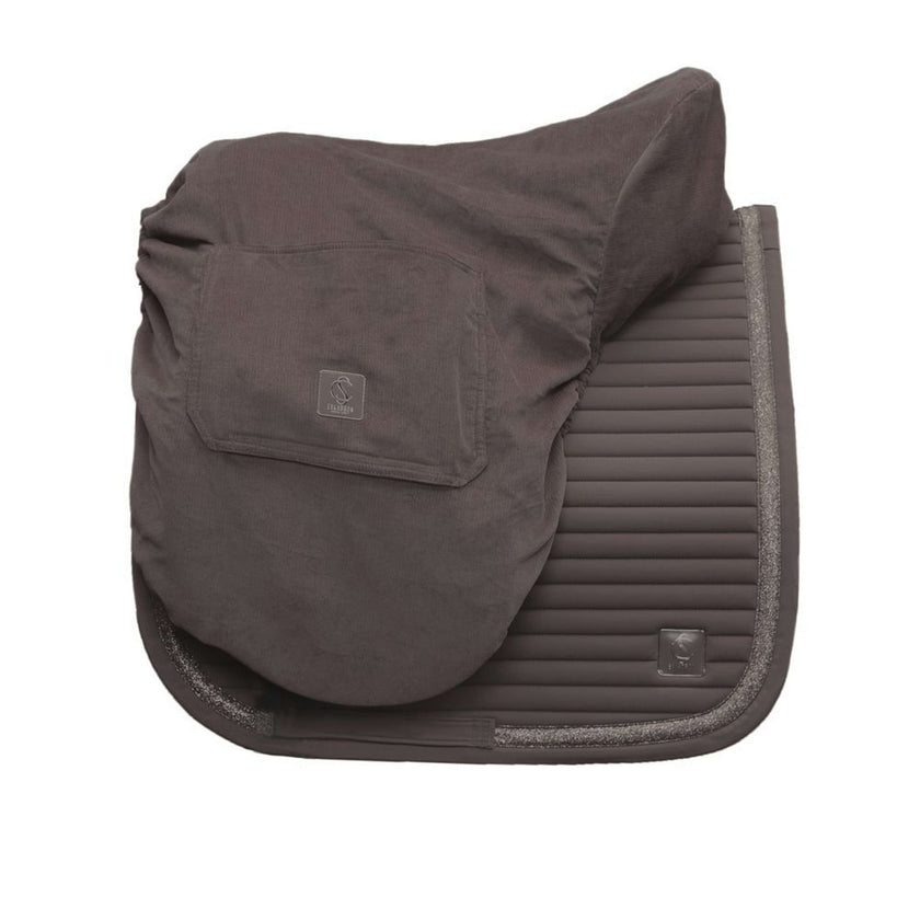 Eskadron Saddle Cover Classic Sports Cord Smoke Taupe