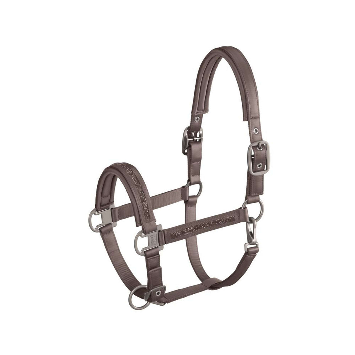 Eskadron Halter Classic Sports Mattgloss Jewel Double Pin Smoke Taupe