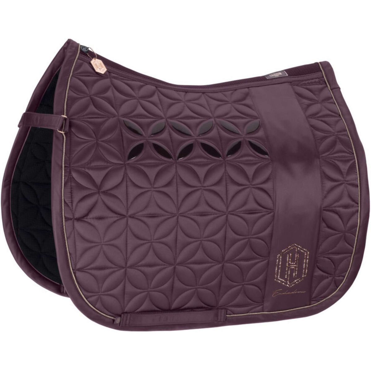 Eskadron Saddlepad Heritage Mattgloss Big Square Dressage Cassis