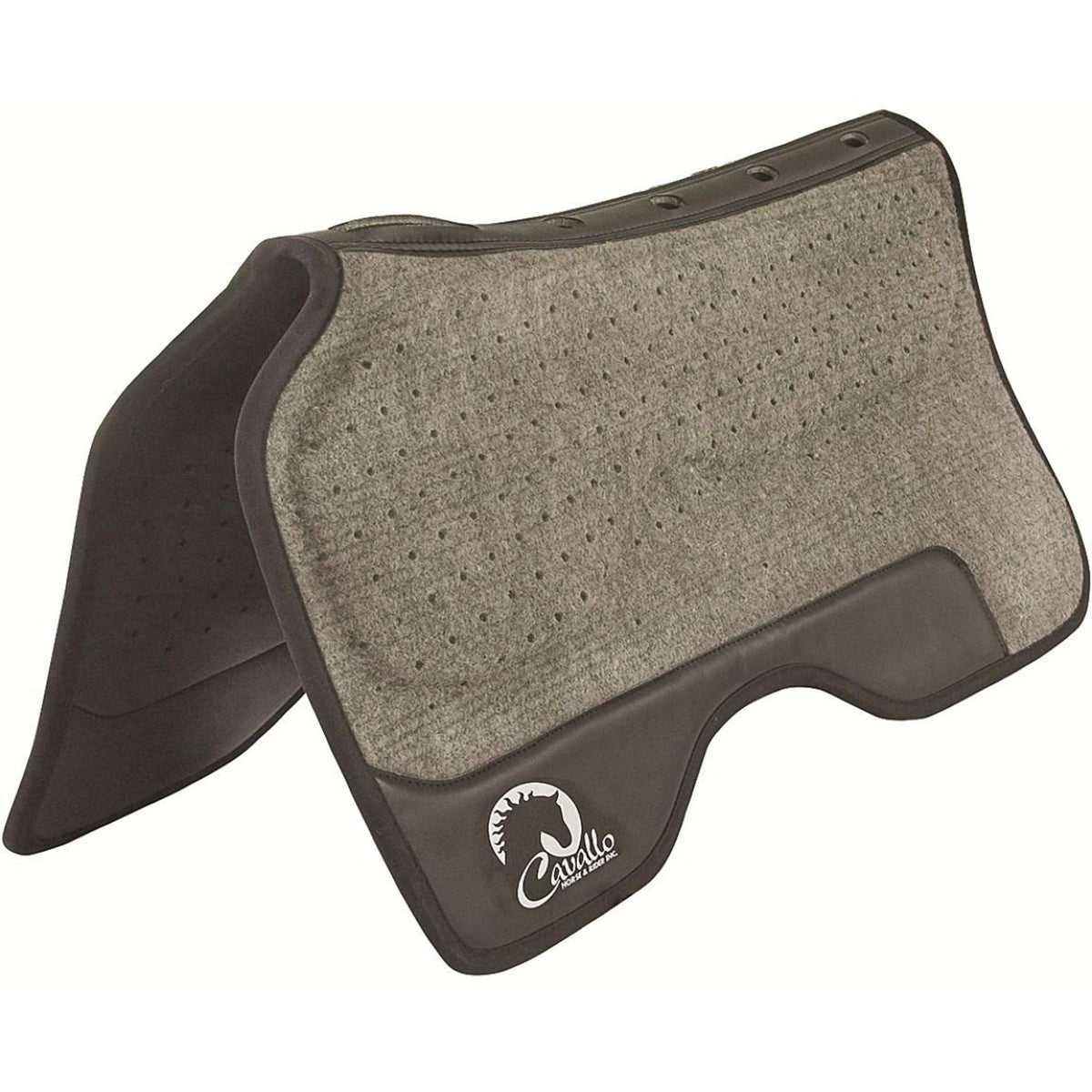 F.R.A. Cavallo Horse & Rider Pad TSP1001 Western Black/Grey