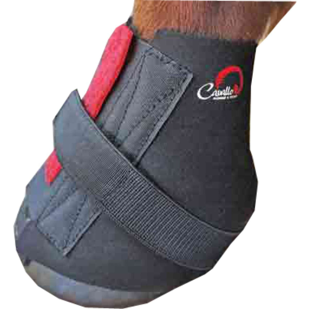 F.R.A. Cavallo Horse & Rider Pastern Wraps BFB Black