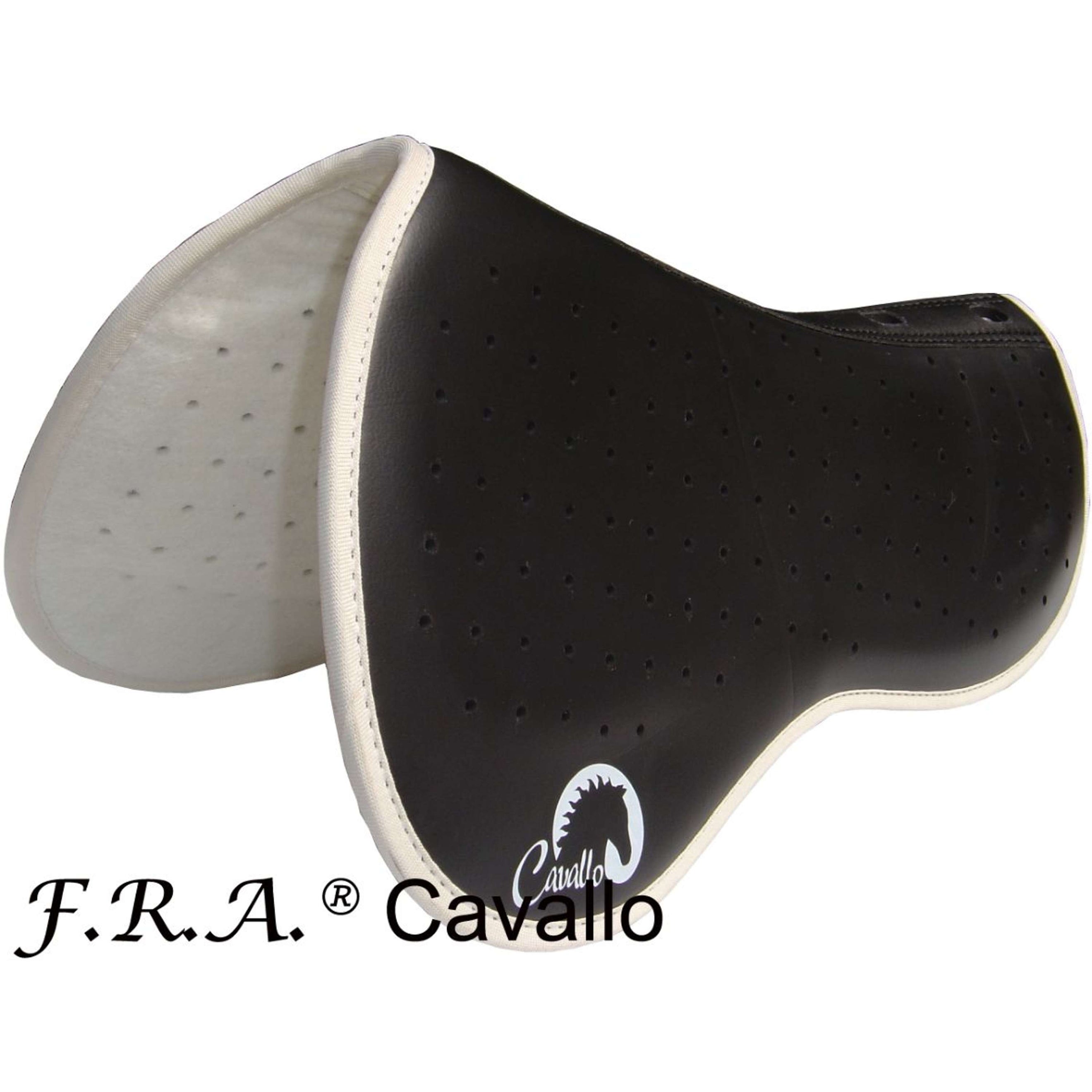 F.R.A. Cavallo Horse & Rider Pad TSP409 Raised Wither General Purpose Black/White