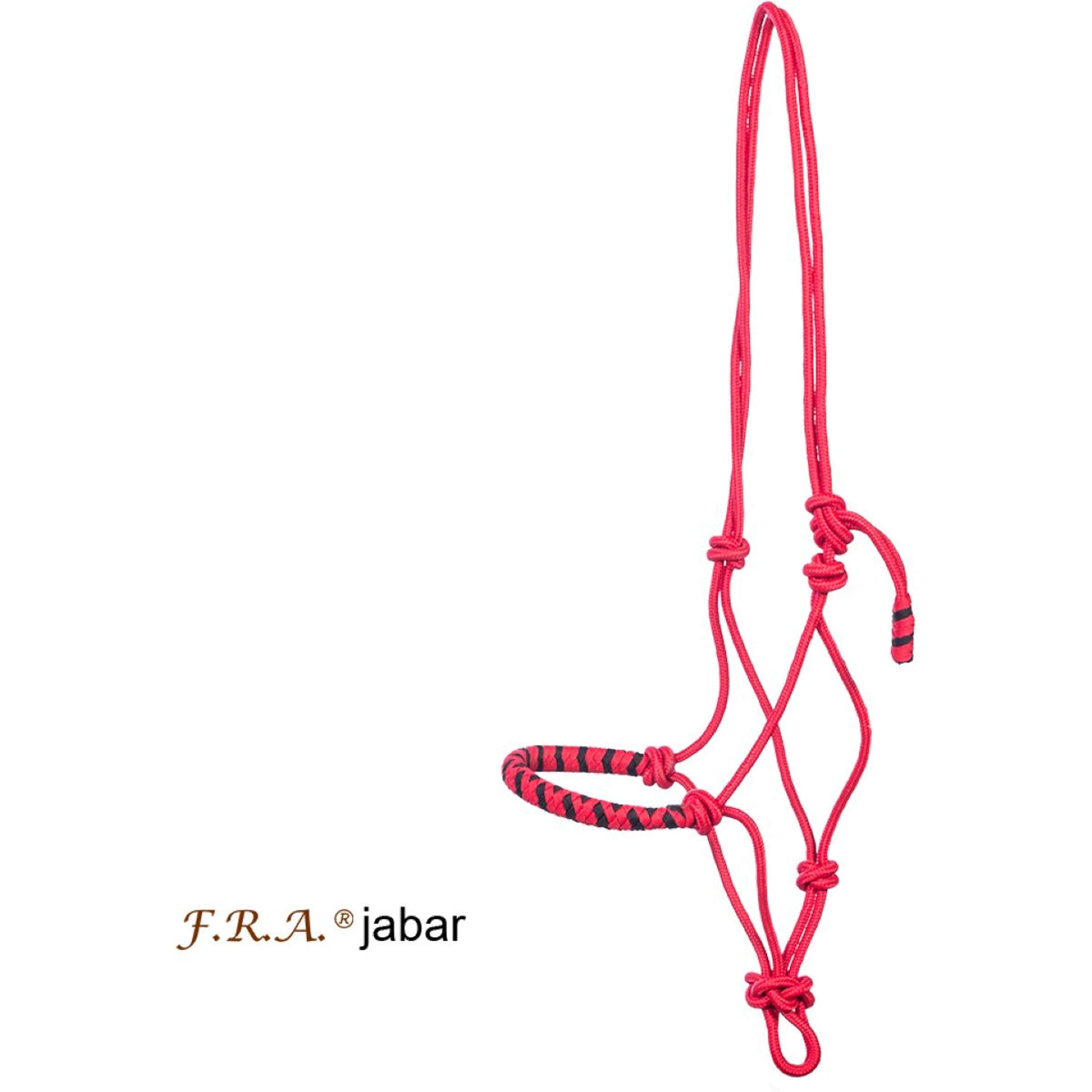 F.R.A. Traininghalter Jabar Nylon Braided Noseband Red