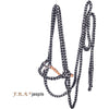F.R.A. Hackamore Bridle Jaspis Cotton Black/White