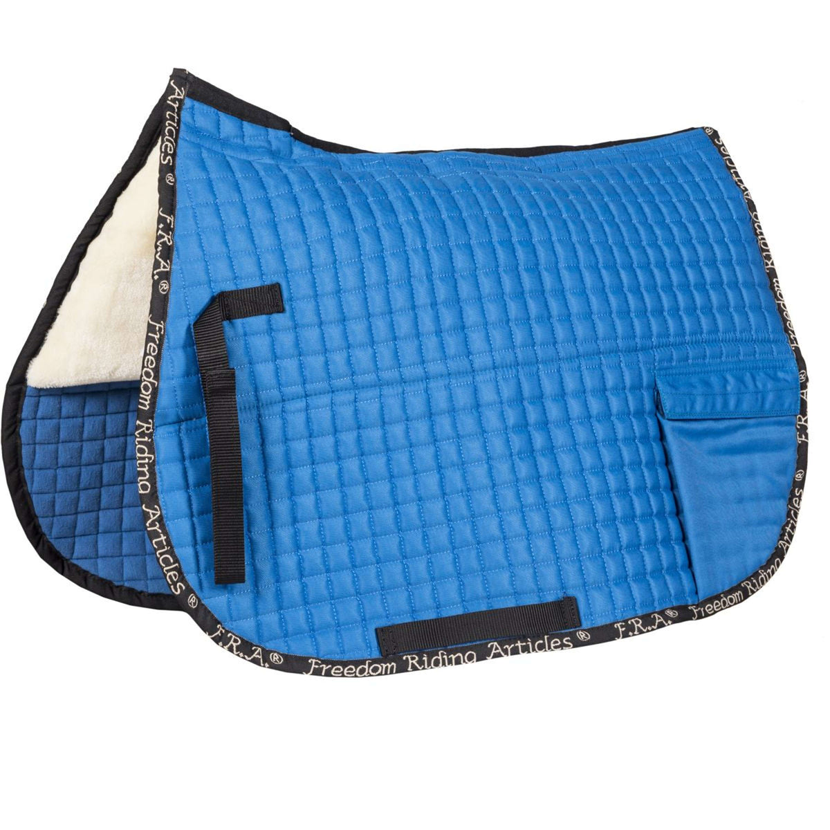 F.R.A. Saddle Pad Unica Bags for Treeless Saddle Blue