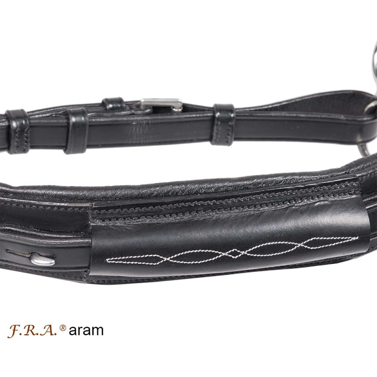 F.R.A. Hackamore Bridle Aram Leather with Cheeks Black