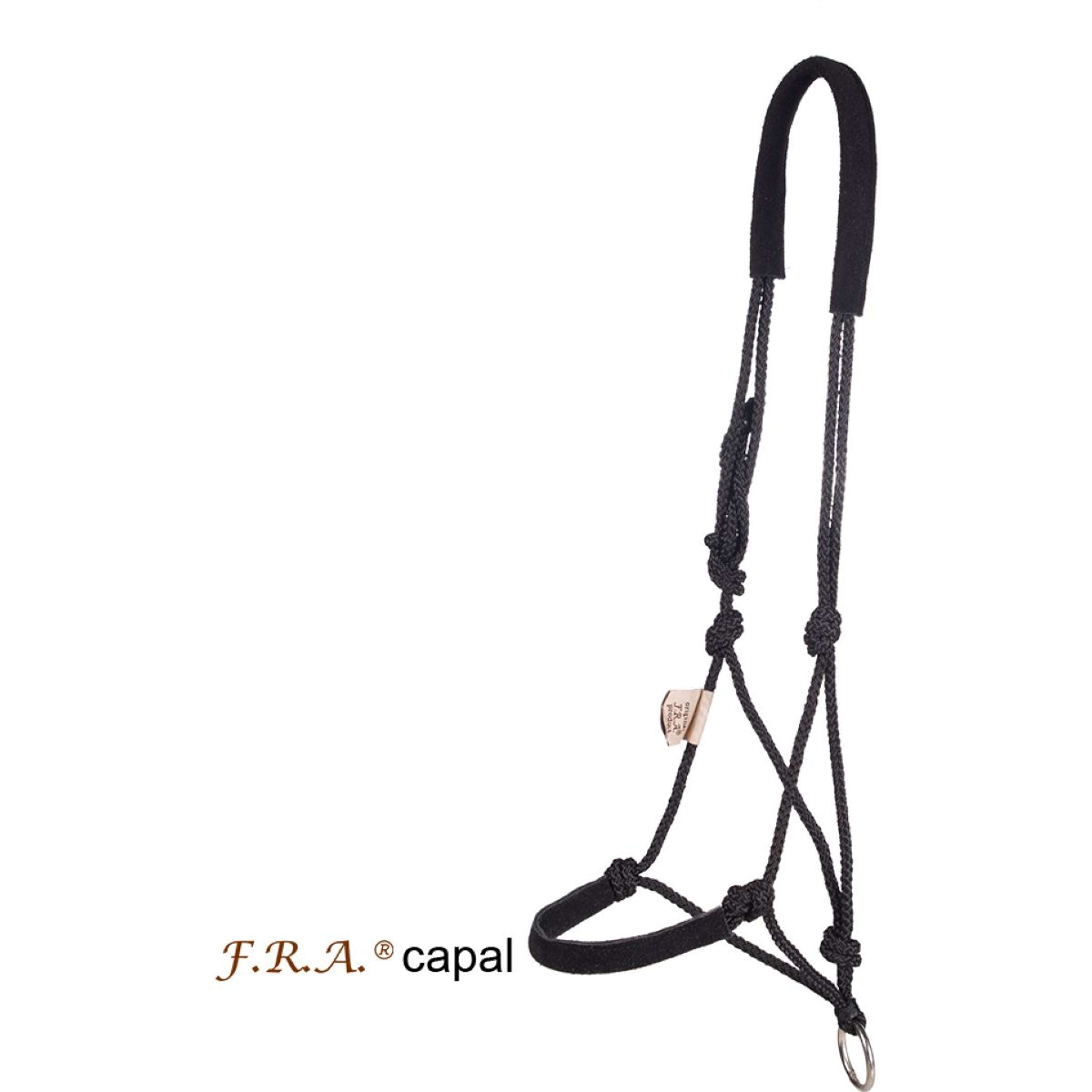 F.R.A. Rope Halter Capal Nubuck Profi Black