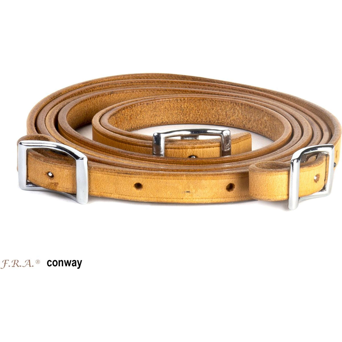 F.R.A. Reins with Conway Buckle Conway Naturel