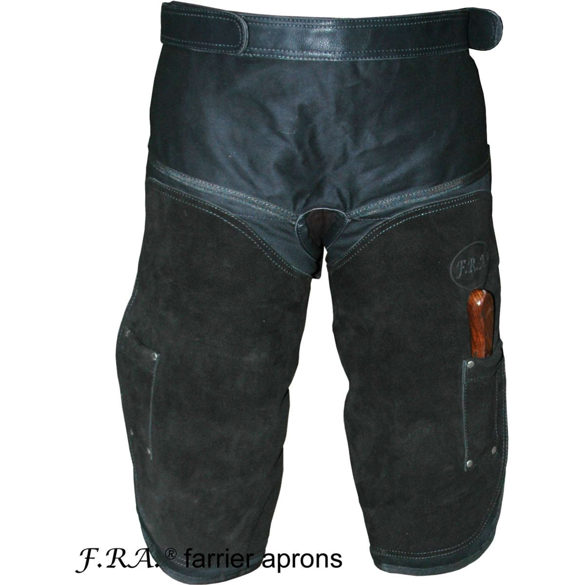 Farrier Aprons Prof Suède/Canvas Black - Main Image