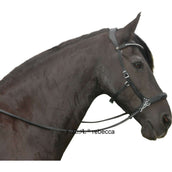 F.R.A. Bit-less Bridle Rebecca Side Pull Softleather Reins Black