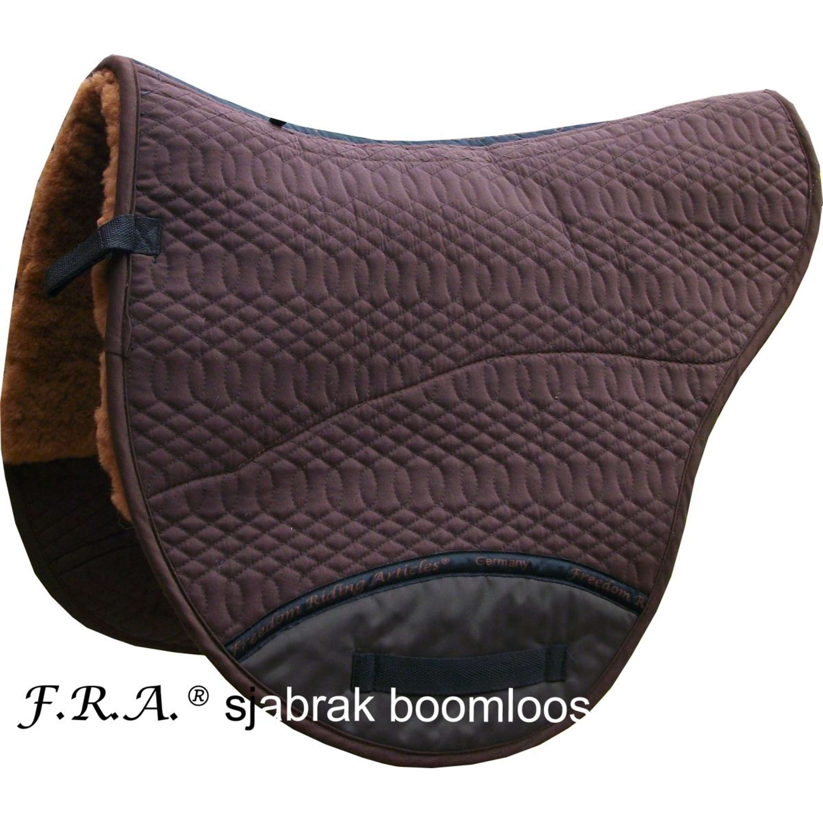 F.R.A. Saddle Pad De Luxe Extra for a Treeless Saddle Brown/Cappuccino