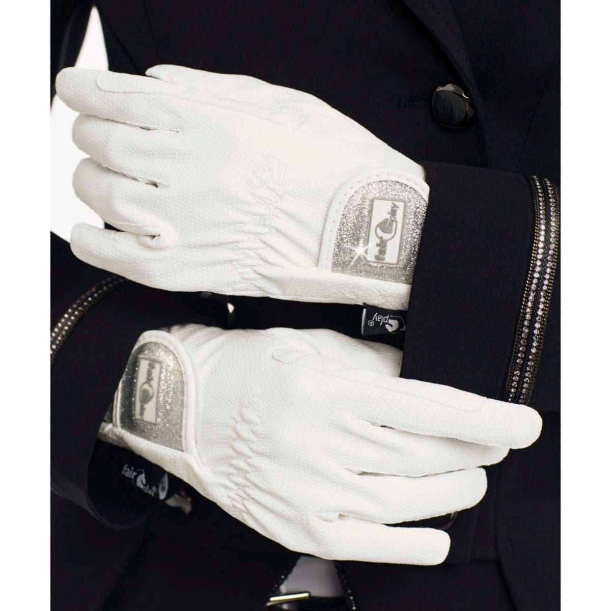 Fair Play Riding Gloves Glam White