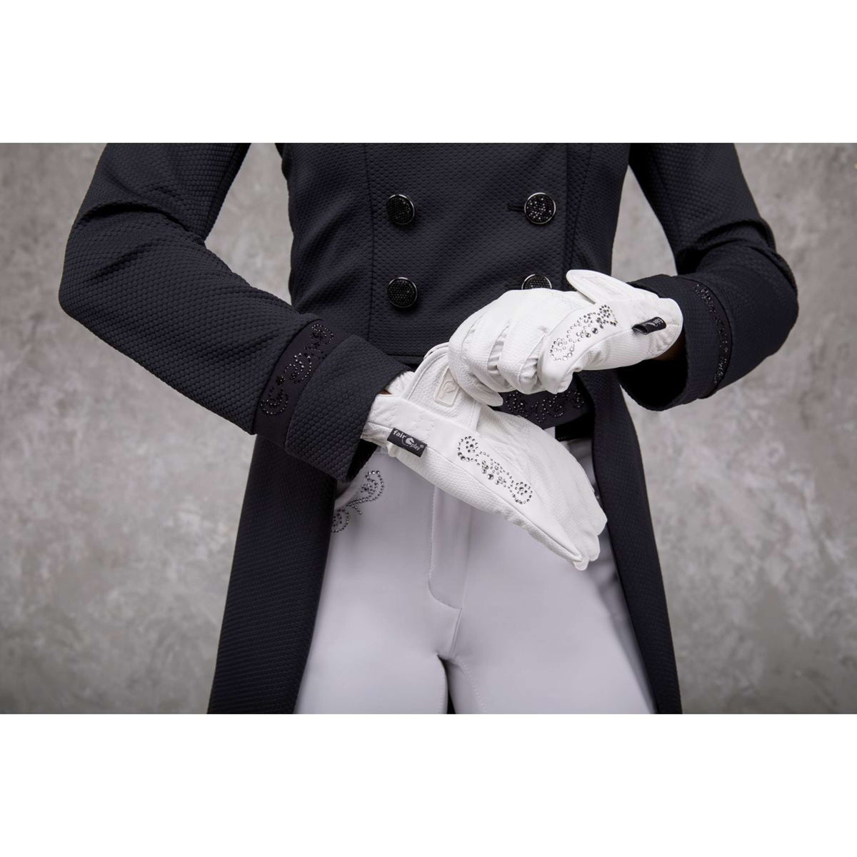 Fair Play Riding Gloves Pammy White