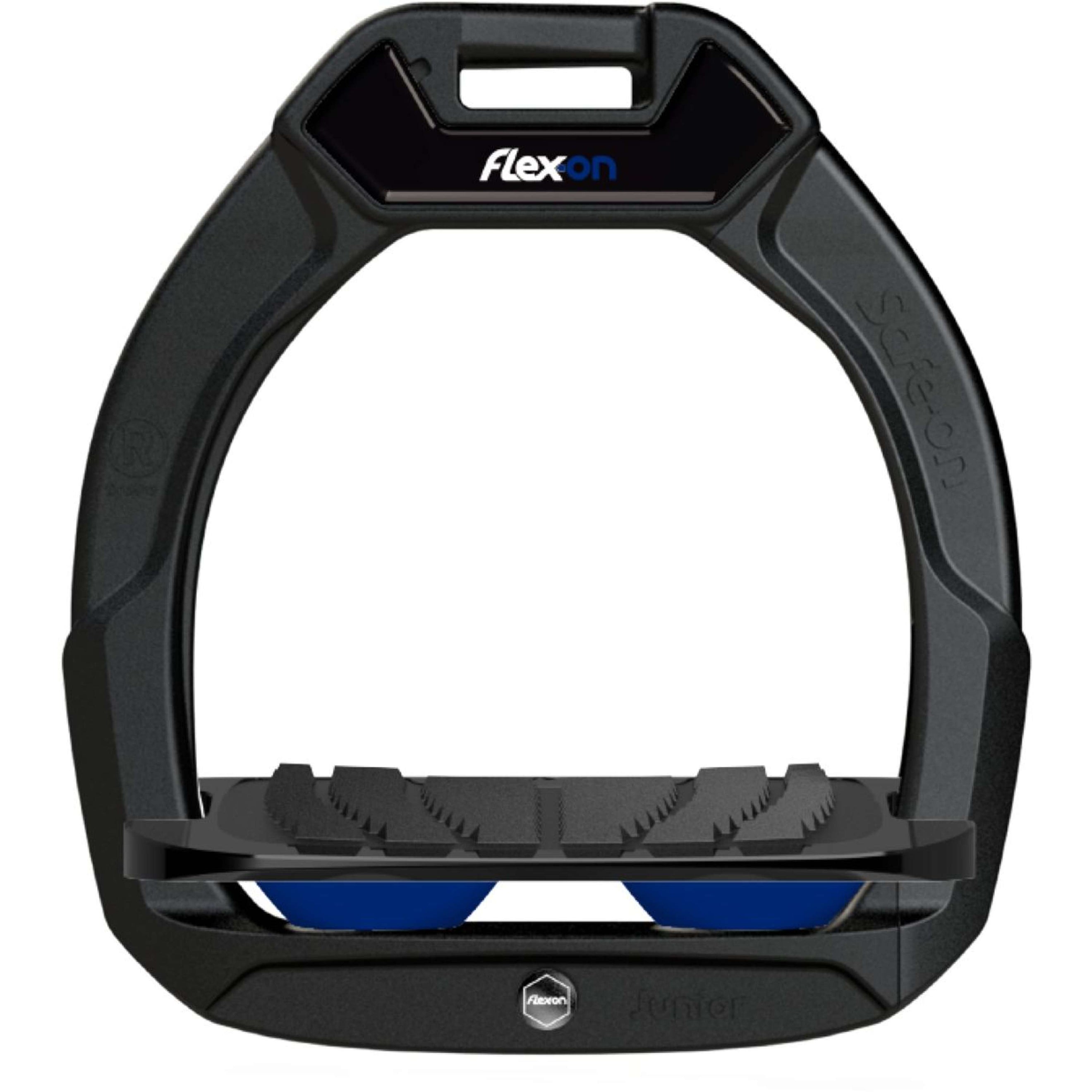 Flex-On Safety Stirrups Safe-On Junior Inclined Grip Black/Black/Dark Blue