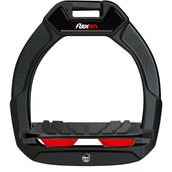 Flex-On Safety Stirrups Safe-On Junior Inclined Grip Black/Black/Red