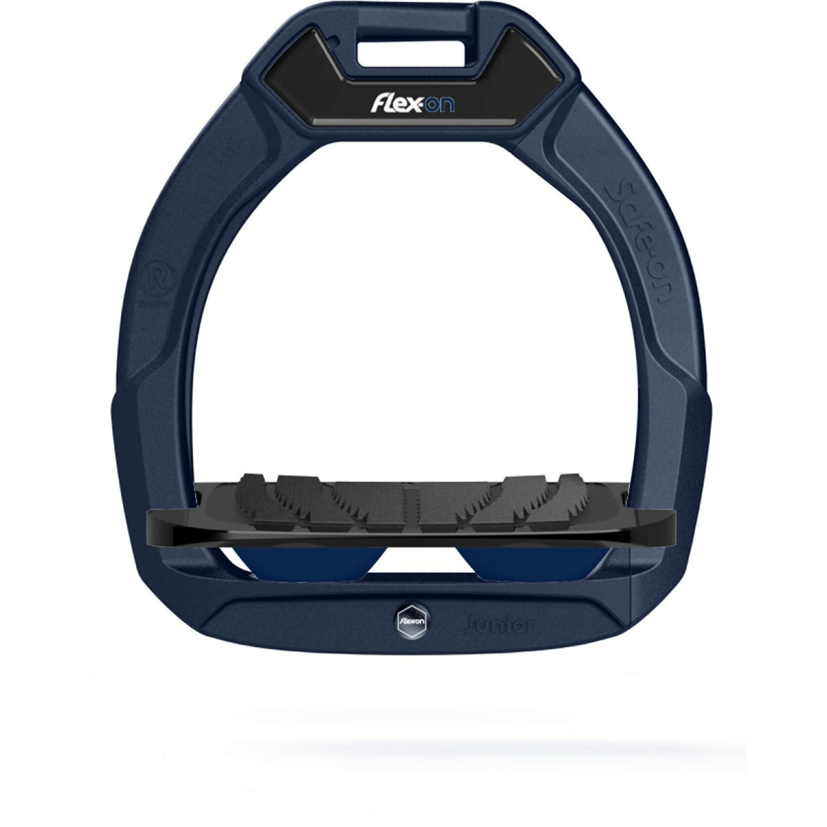 Flex-On Safety Stirrups Safe-On Junior Inclined Grip Navy/Black/Navy