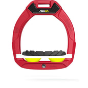 Flex-On Safety Stirrups Safe-On Junior Inclined Grip Red/White/Yellow