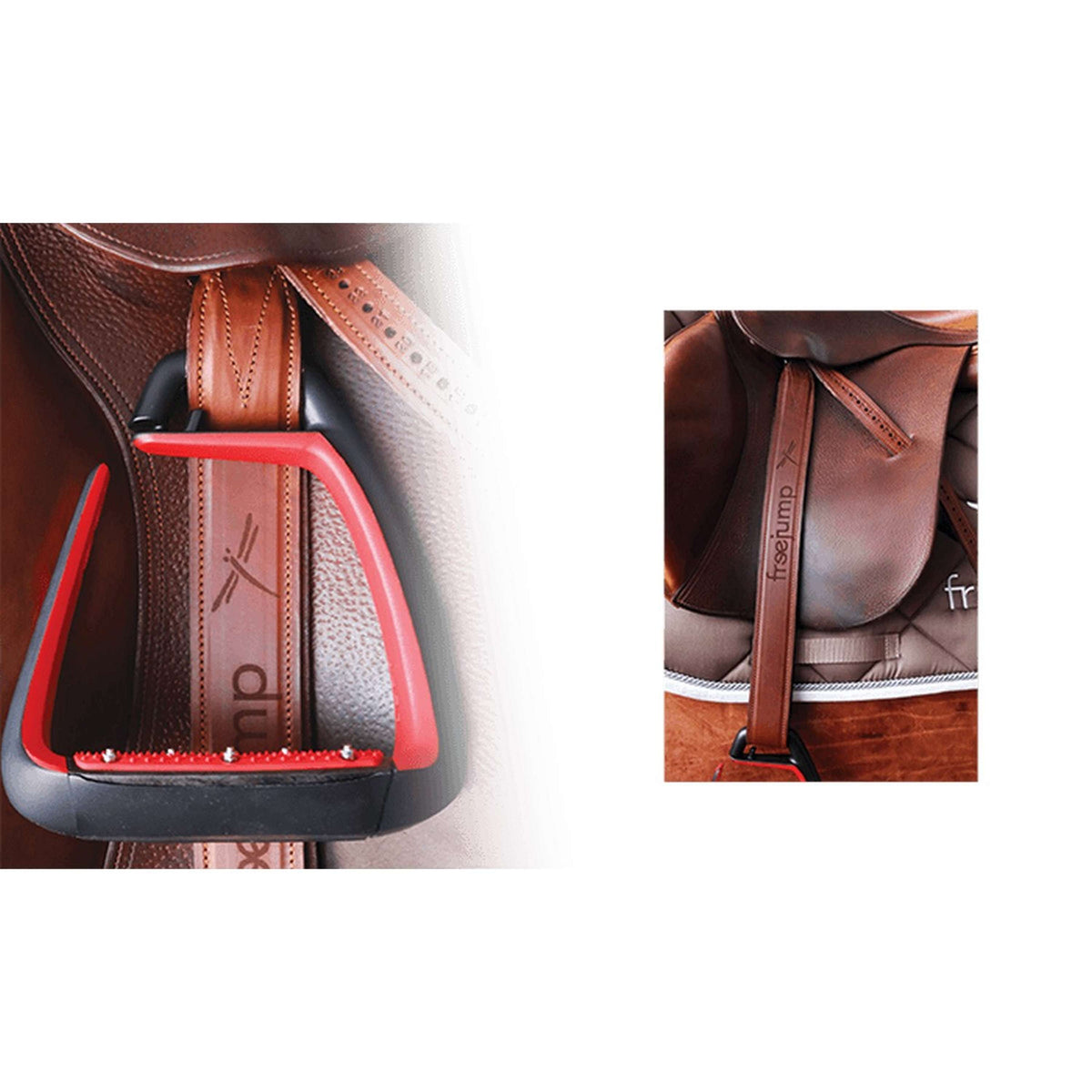 Freejump Stirrups Classic Leather Brown