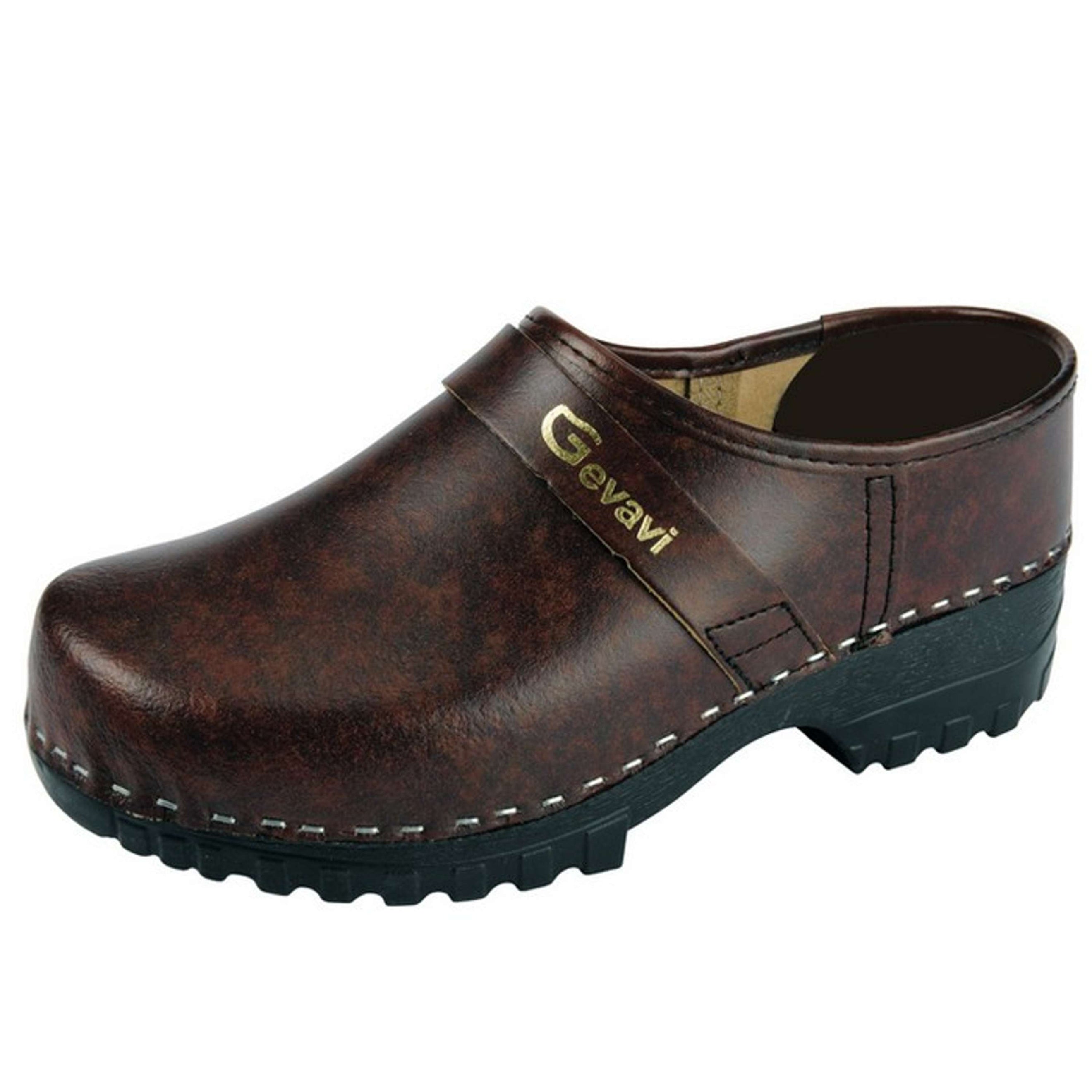 Gevavi Clog Dallas PU Finish Brown