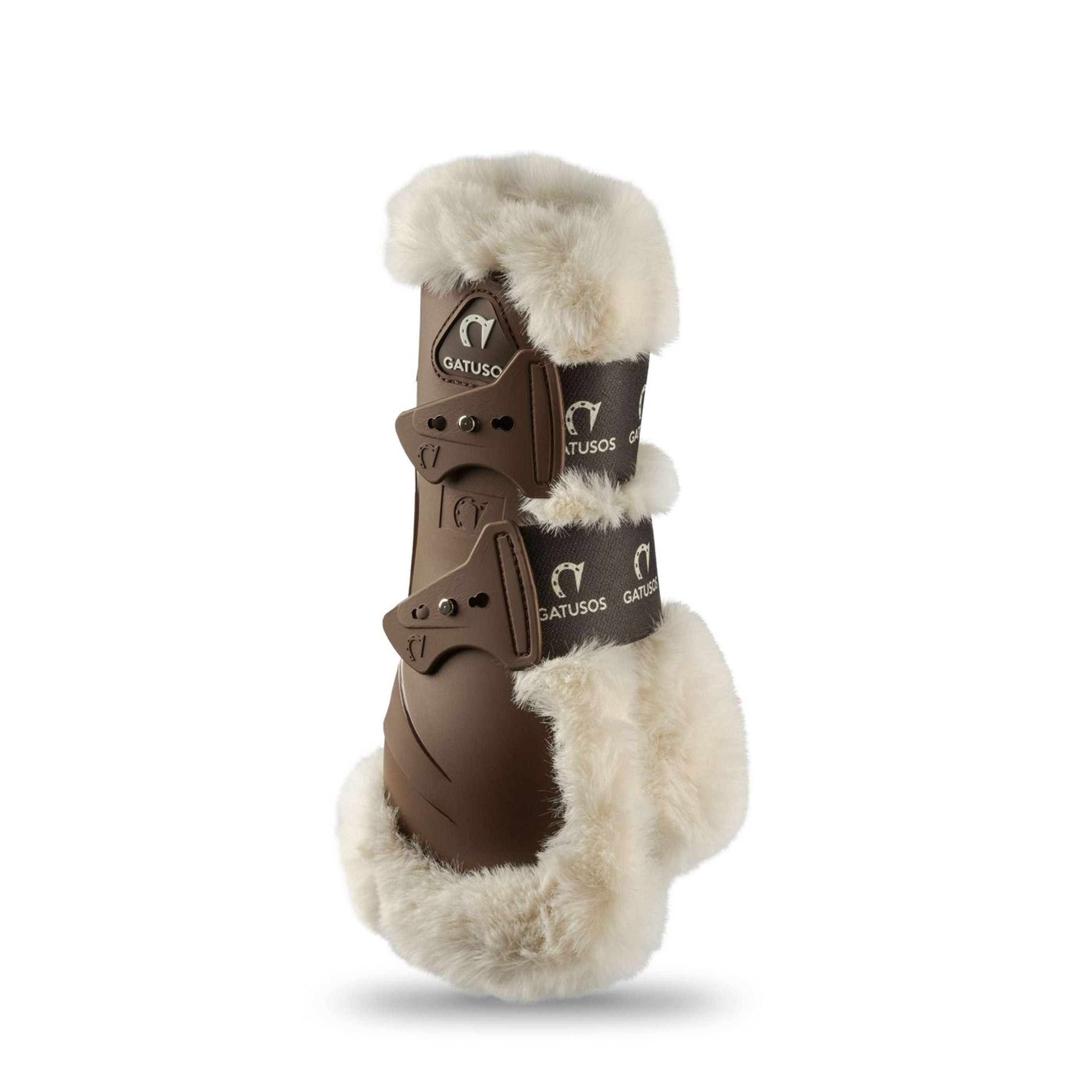 Gatusos Tendon Boots Genuins Synthetic Wool Brown