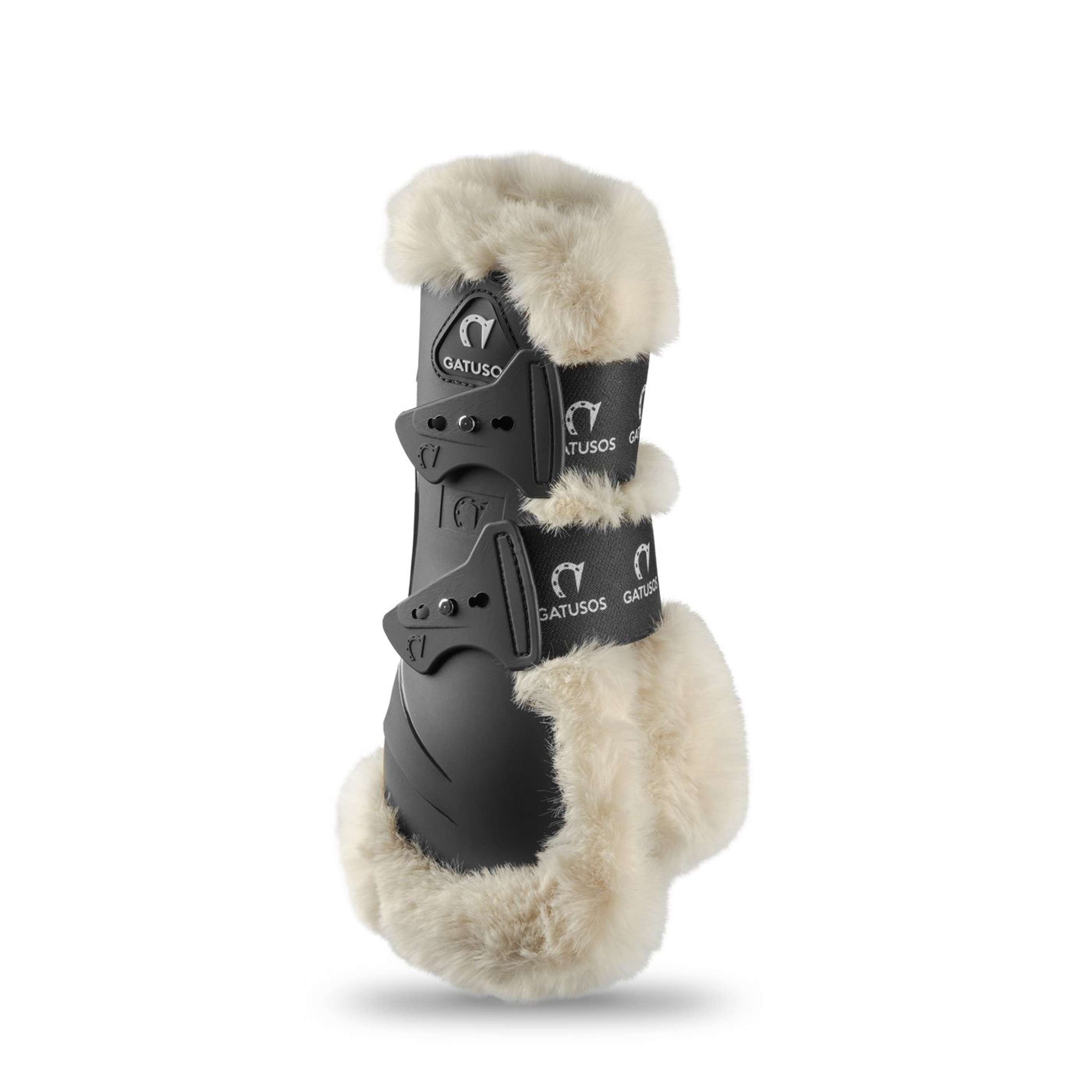 Gatusos Tendon Boots Genuins Synthetic Wool Black