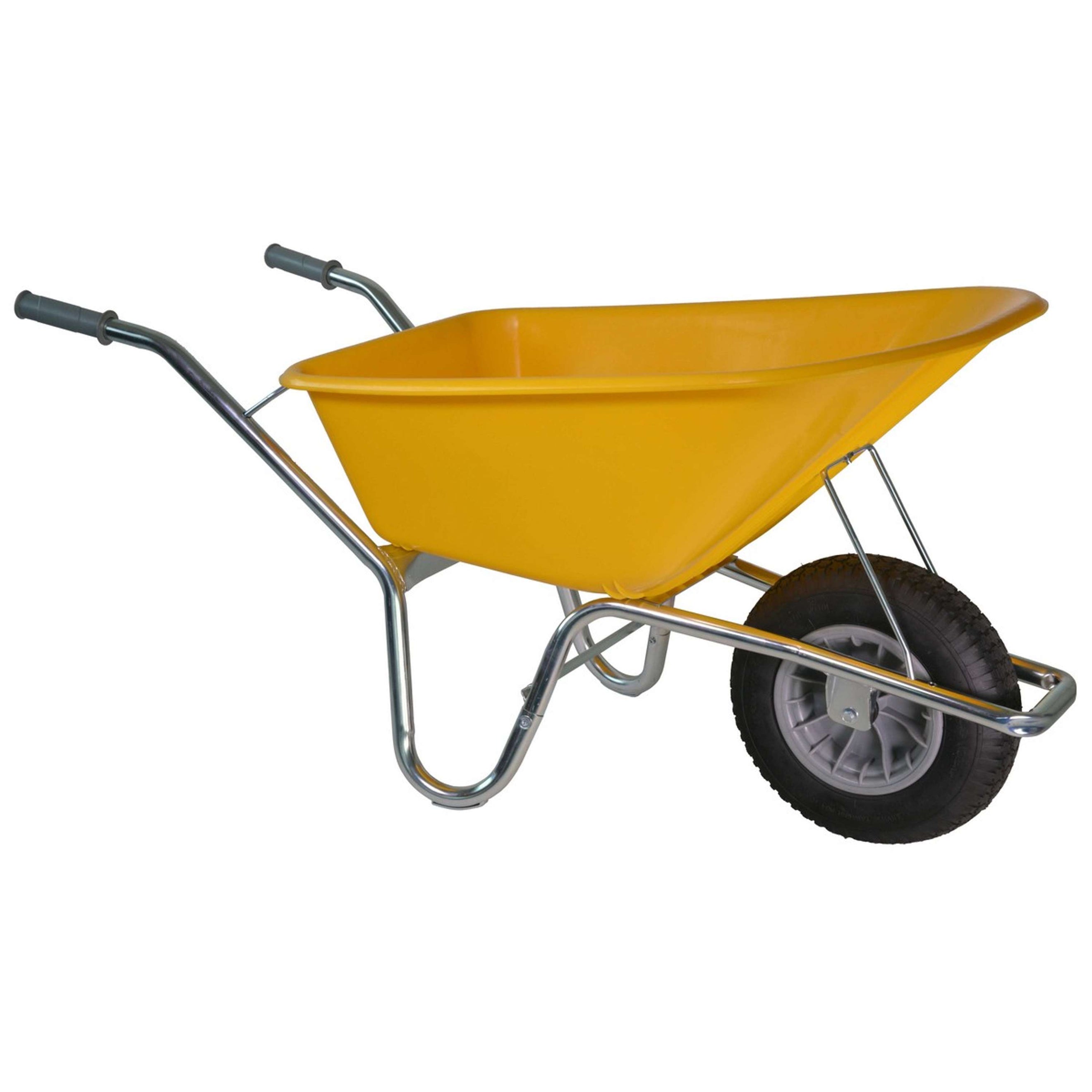 Hummer Impact-resistant Wheelbarrow Yellow