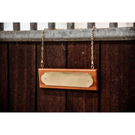 Grooming Deluxe by Kentucky Stable Name Plate Hanger brown/gold