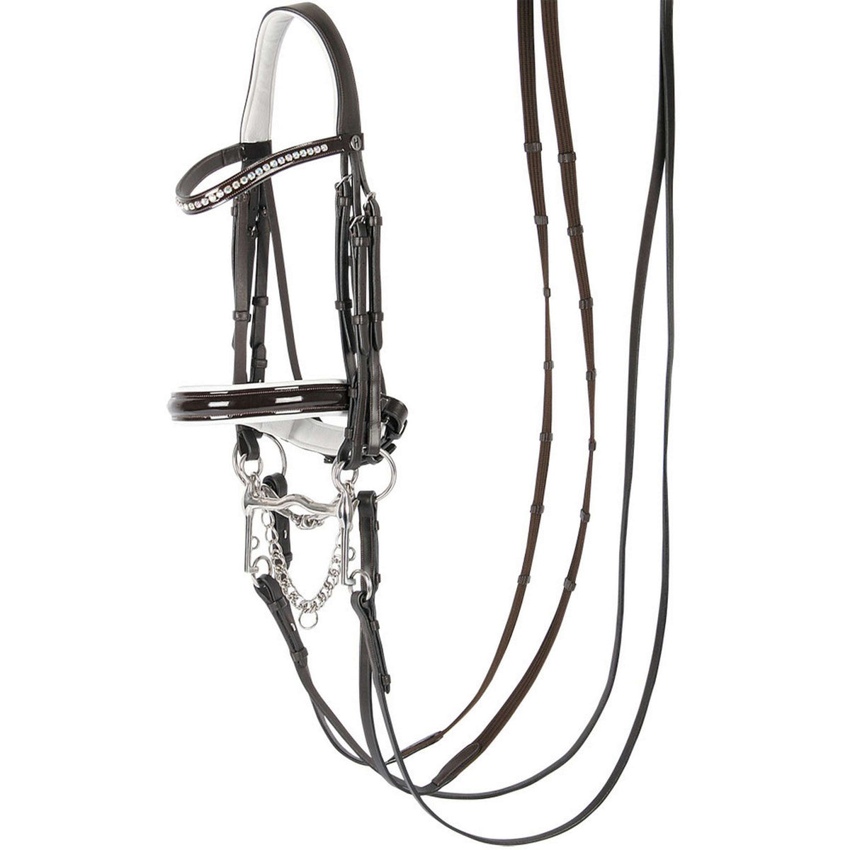 Harry's Horse Double Bridle Chique Brown