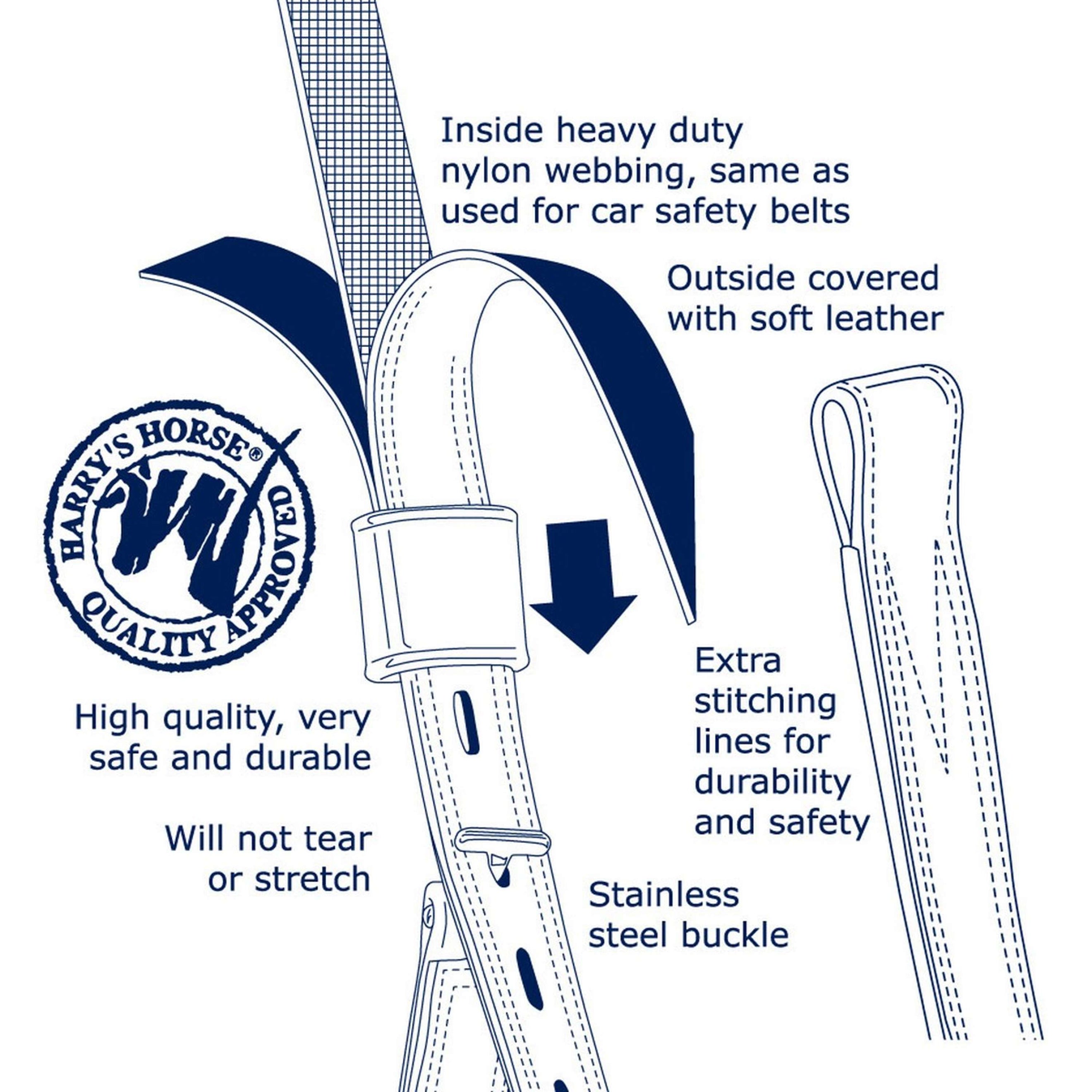 Harry's Horse Stirrup Leathers Close Contact Black Harry's Horse Stirrup Leathers Close Contact Black