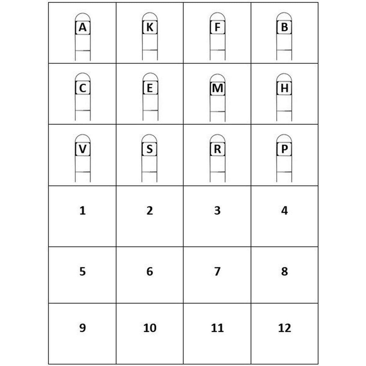 Harry's Horse Dressage Signs (12)+numbers