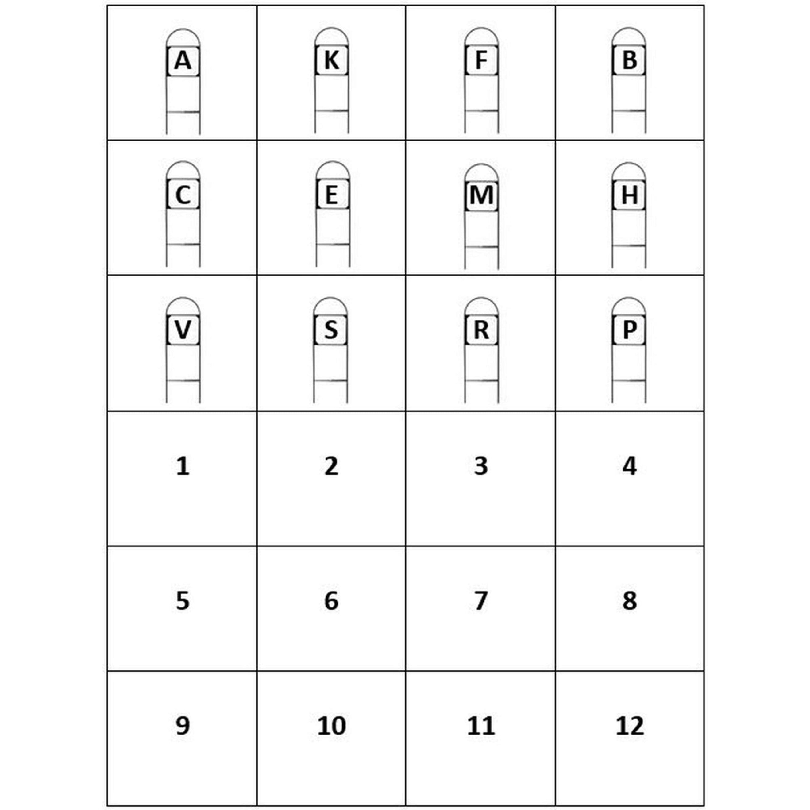 Harry's Horse Dressage Signs (12)+numbers