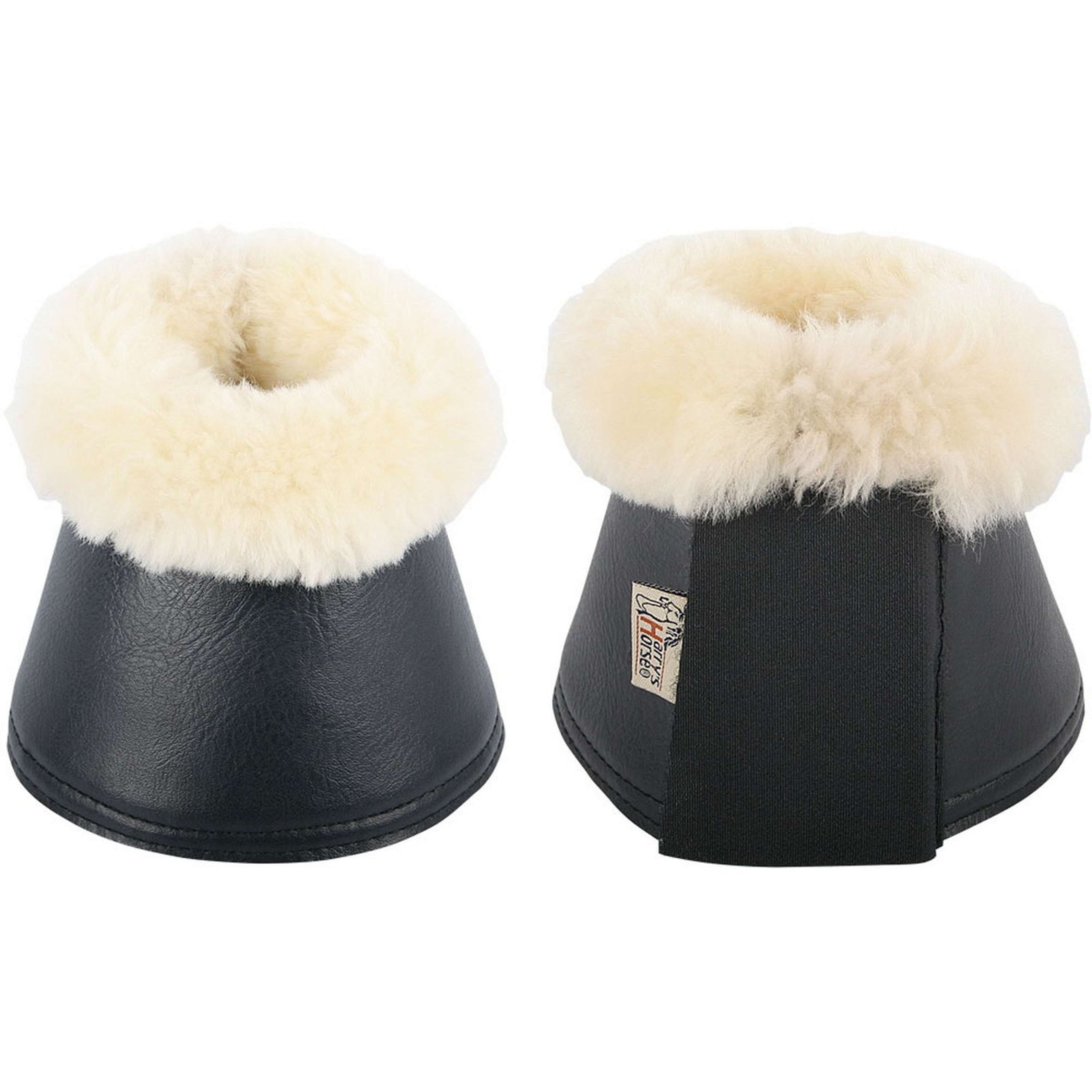 Harrys Horse Bell Boots Sheepskin Neoprene Black