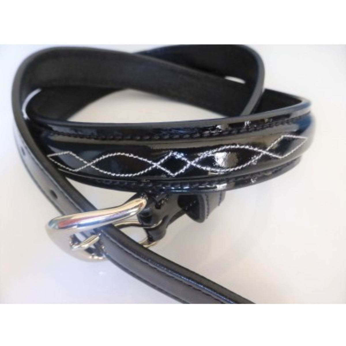 HB Showtime Belt Swarovski Horse Bit Black