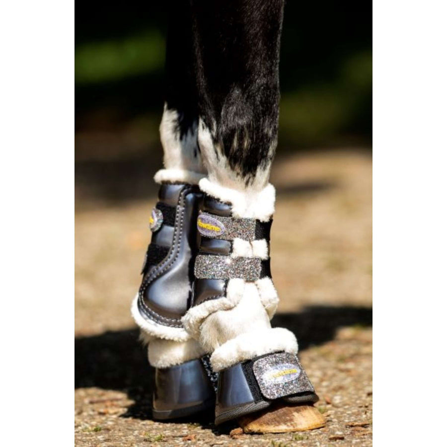 HB Leg protection Gold Rush Glitter Little Sizes Grey